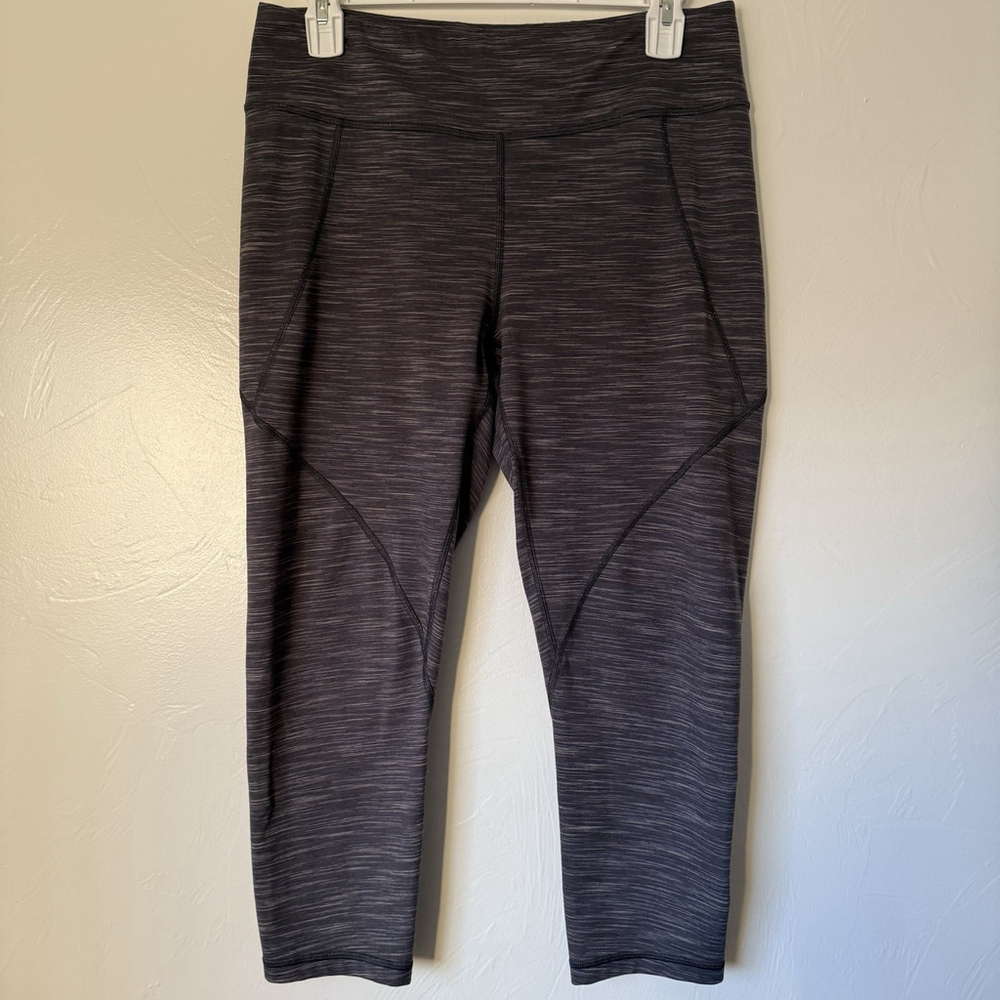 Women’s Patagonia Cropped Leggings Size Large Space Dyed Grey
